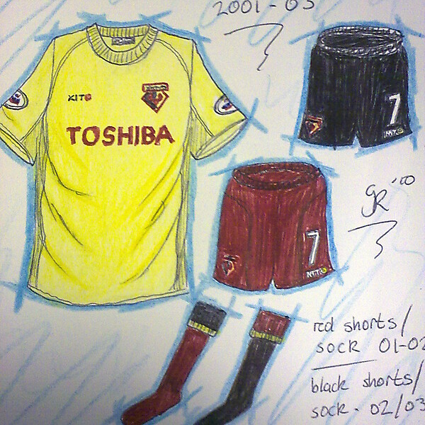 Watford home kits recent history