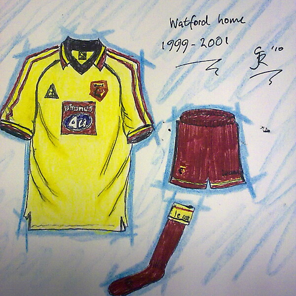 Watford home kits recent history
