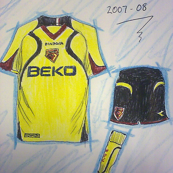 Watford home kits recent history