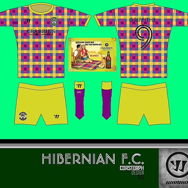 Hibs Crabbie\'s Picnic Rug Away Kit