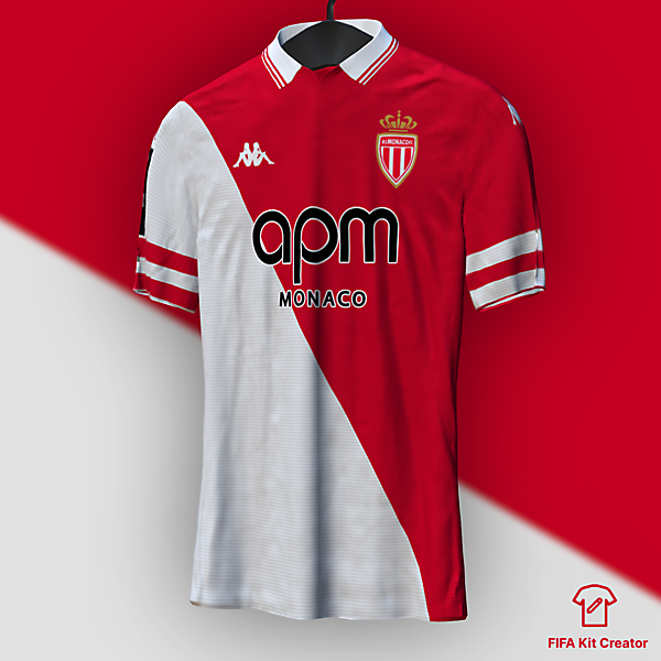 AS Monaco home concept (1989-90 remake)