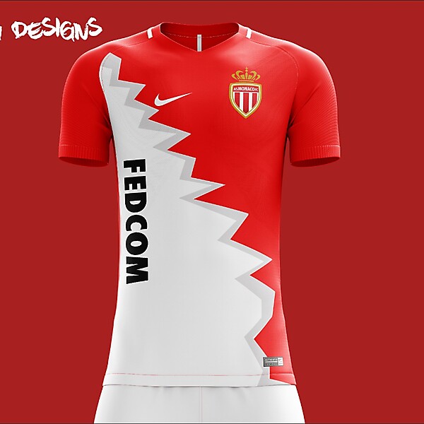 AS Monaco Nike 2018 Home Kit