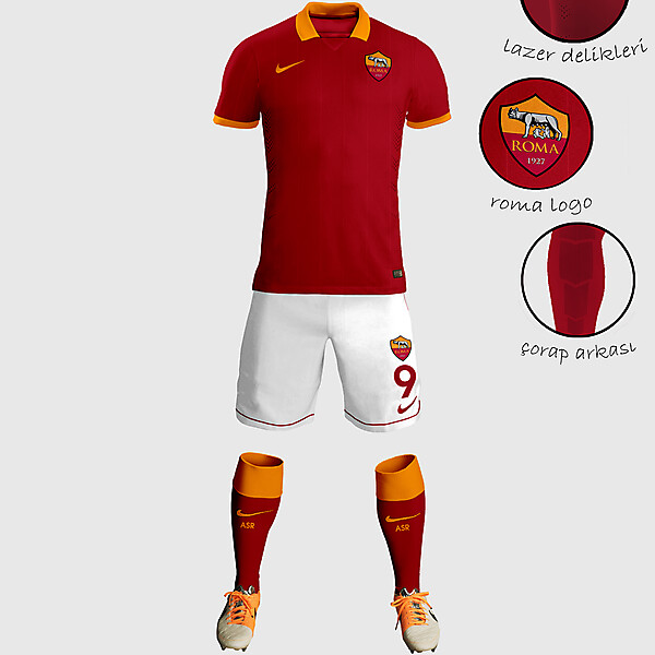 AS Roma Home Kit Design