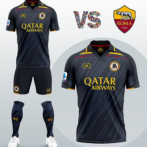 AS Roma Third kit with Under Armour (Concept 2020/21)
