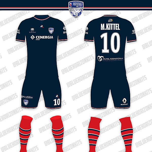 Bergerac Périgord FC Home Kit