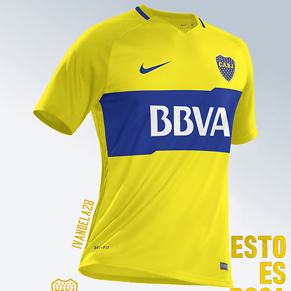 Boca Jrs Away Kit Nike v2