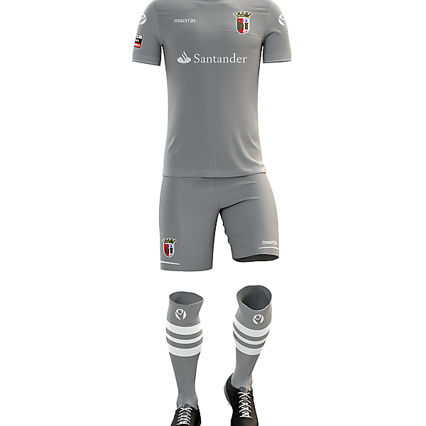 Braga F.C. Third Kit for 2017/18 Season with Macron