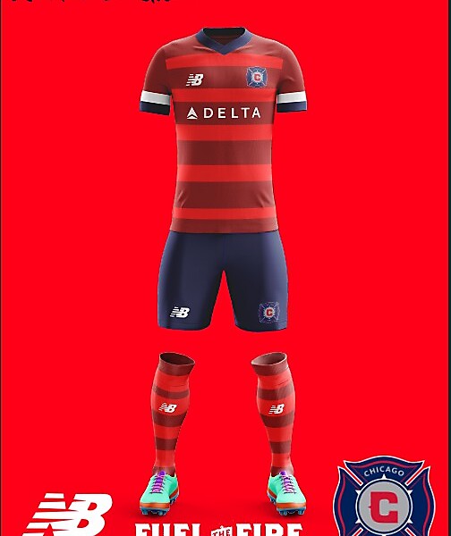 Chicago Fire New Balance 2018 Home kit