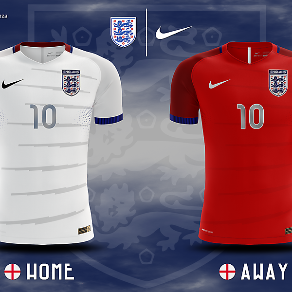 Englad FA home & away