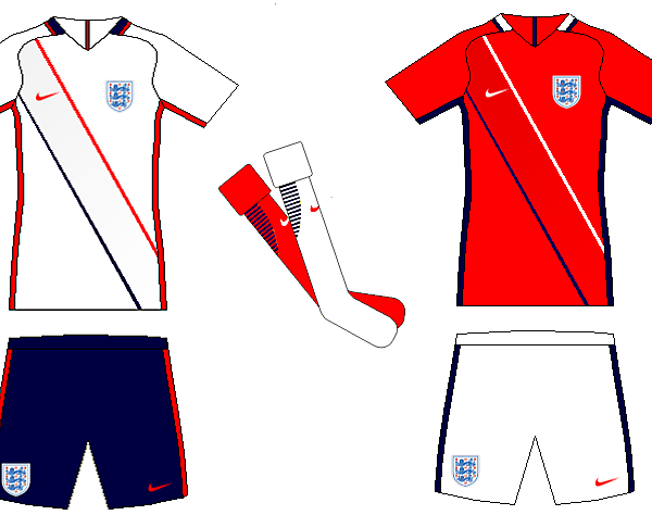 England Home and Away Kit Concepts
