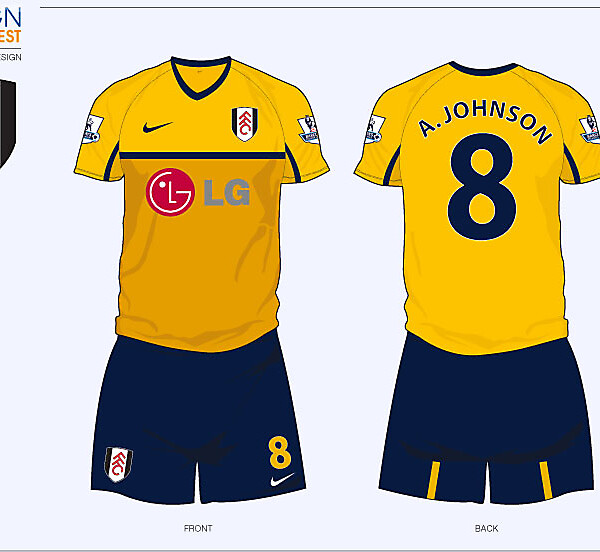 Fantasy Fulham Away Football Kit