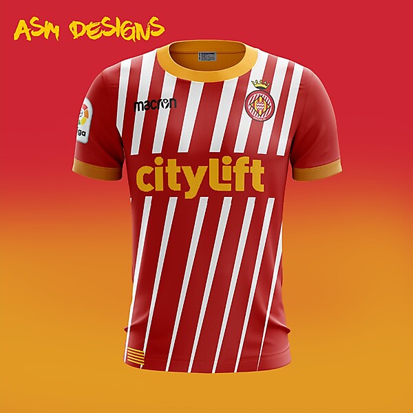 Girona FC Macron 2018 Home Kit