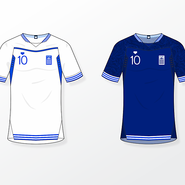 Greece NT [home & away shirts]