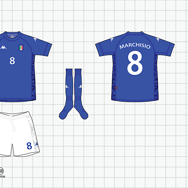 (kappa x kunto) italia home kit