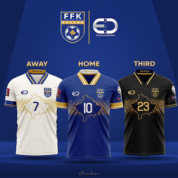 KOSOVOxEO - Kosovo kits and logo - FFK Logo and kits