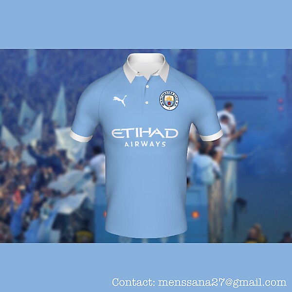 Manchester City FC hypothetical match jersey 