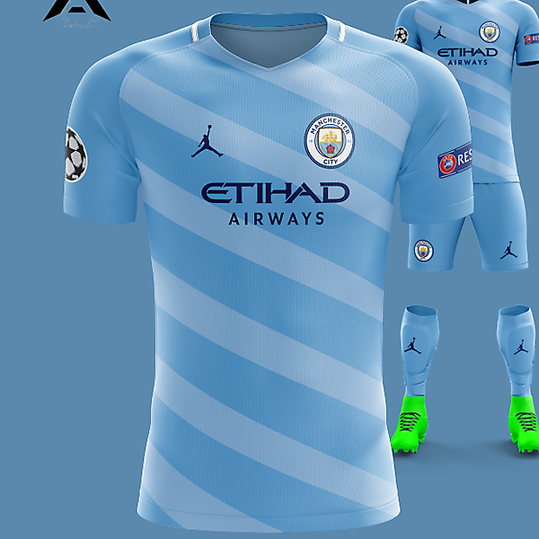 Manchester City Jordan 2021 Home Kit