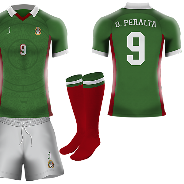 Mexico home kit by J-sports