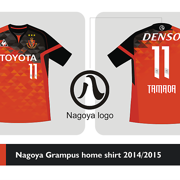 Nagoya Grampus Home shirt 2014 2015