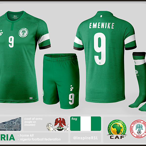 Nigeria Kit - World Cup Competition, Quarter Finals