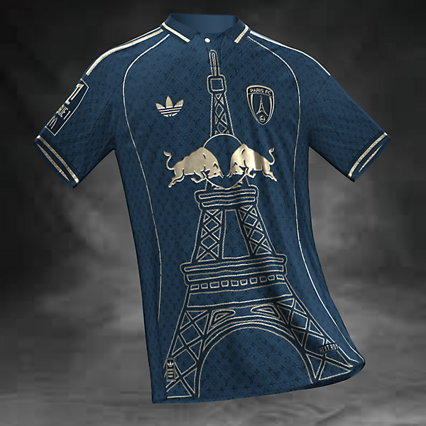 Paris F.C x Red Bull kit concept