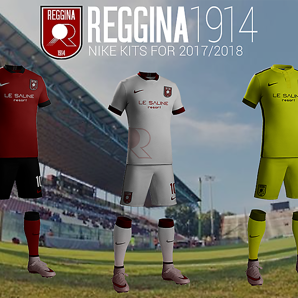 Reggina 1914 Nike kits