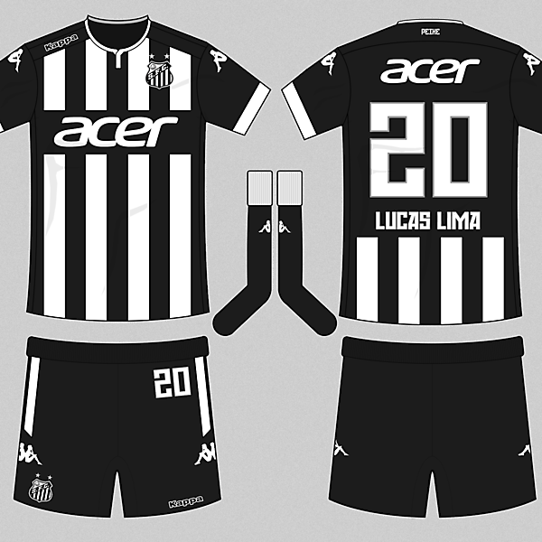 Santos 16-17 Kappa Away Kit