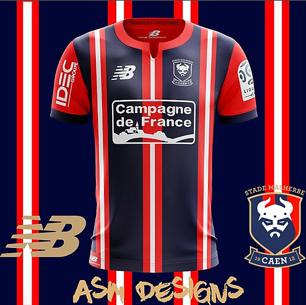 SM Caen New Balance 2018 Home Kit