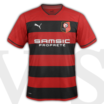 Stade Rennais fantasy Home shirt 16/17
