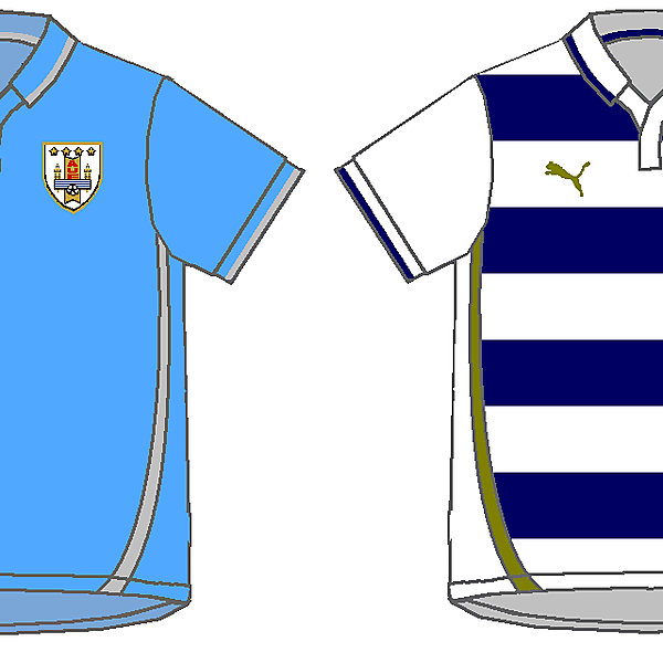 Uruguay Home and Away Kits