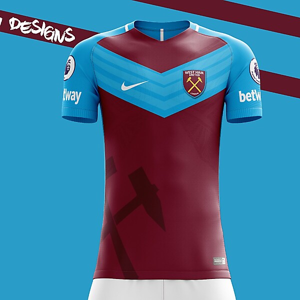 West Ham United F.C. Nike 2018 Home Kit