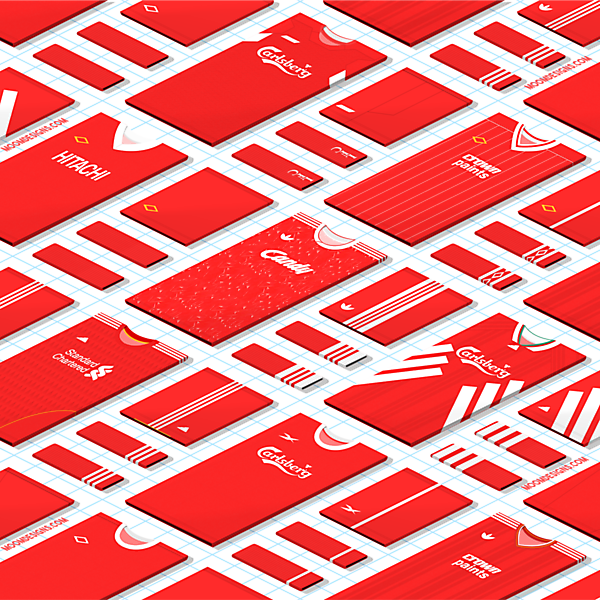 Isometric Liverpool FC Home Shirts Print