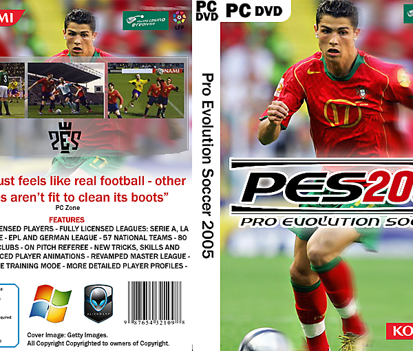 PES 4 Cover in current design language