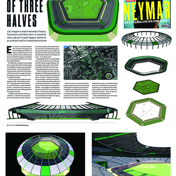 Stadium for Three Sided Football