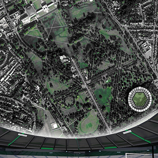 Stadium for Three Sided Football