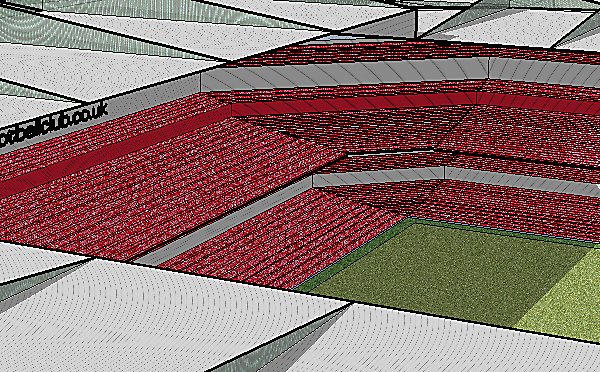 Modern Style Football Stadium.